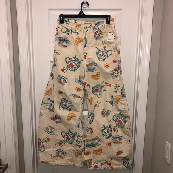 Free People Denim - We The Free by Free People Eden High Slouchy Brunch Printed Barrel Jeans sz 28
